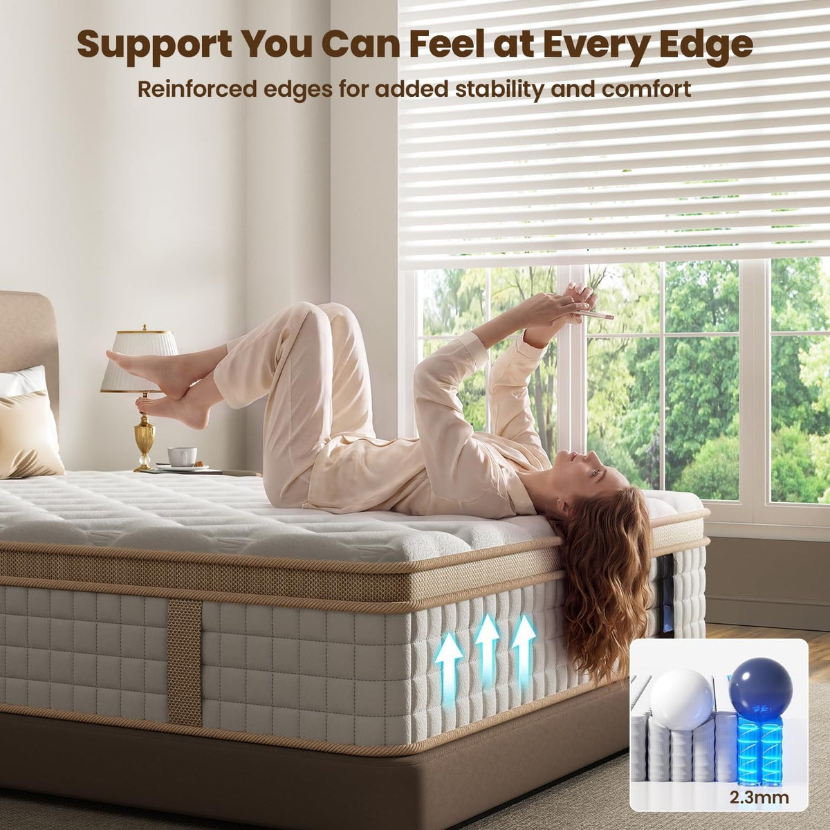 Queen 12" Cooling Medium‑Firm Hybrid Mattress