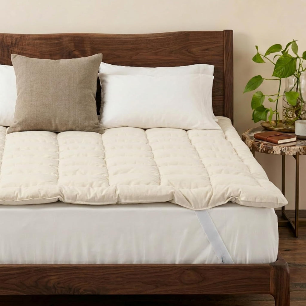 Twin‑XL Organic Merino Wool Topper 1650GSM