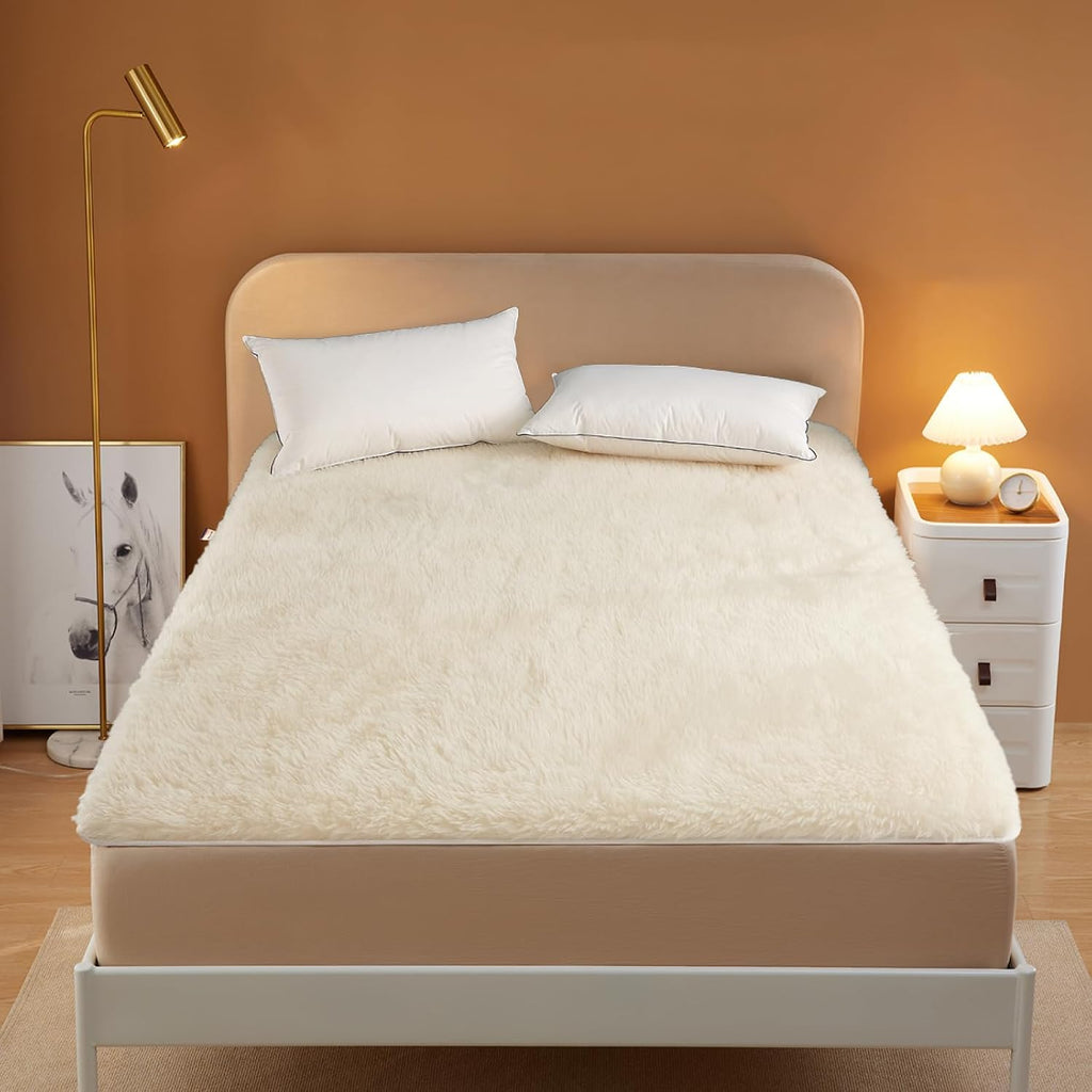 Queen 100% Australian Wool Foldable Topper