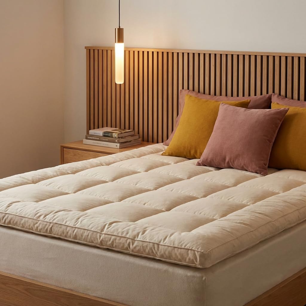 Ivory Crib 28×51" Merino Wool Mattress Topper 2" Thick