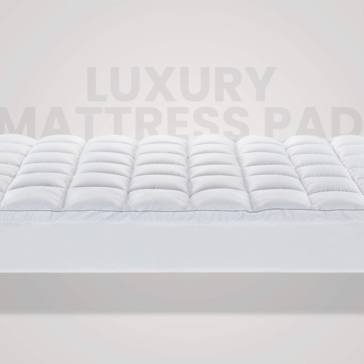 Twin White Cooling Cotton Mattress Topper