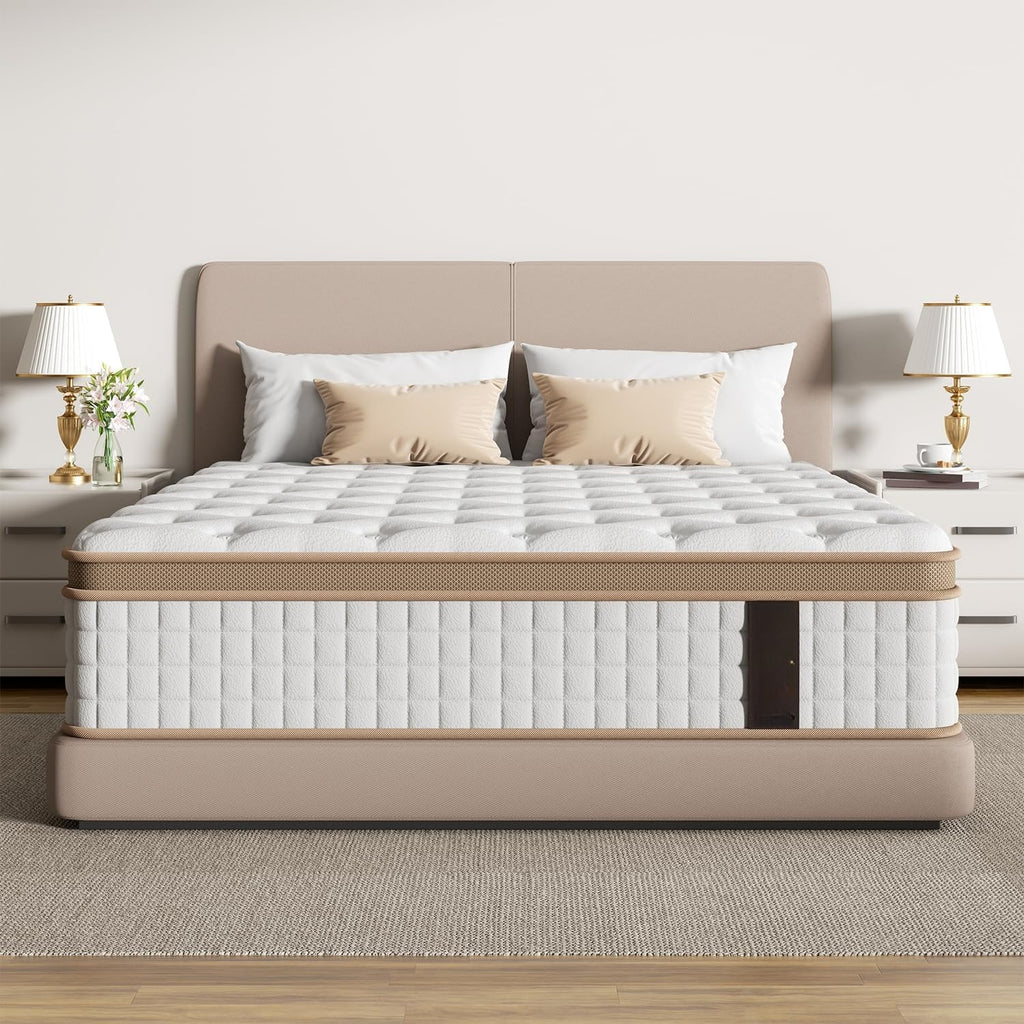Queen 12" Cooling Medium‑Firm Hybrid Mattress