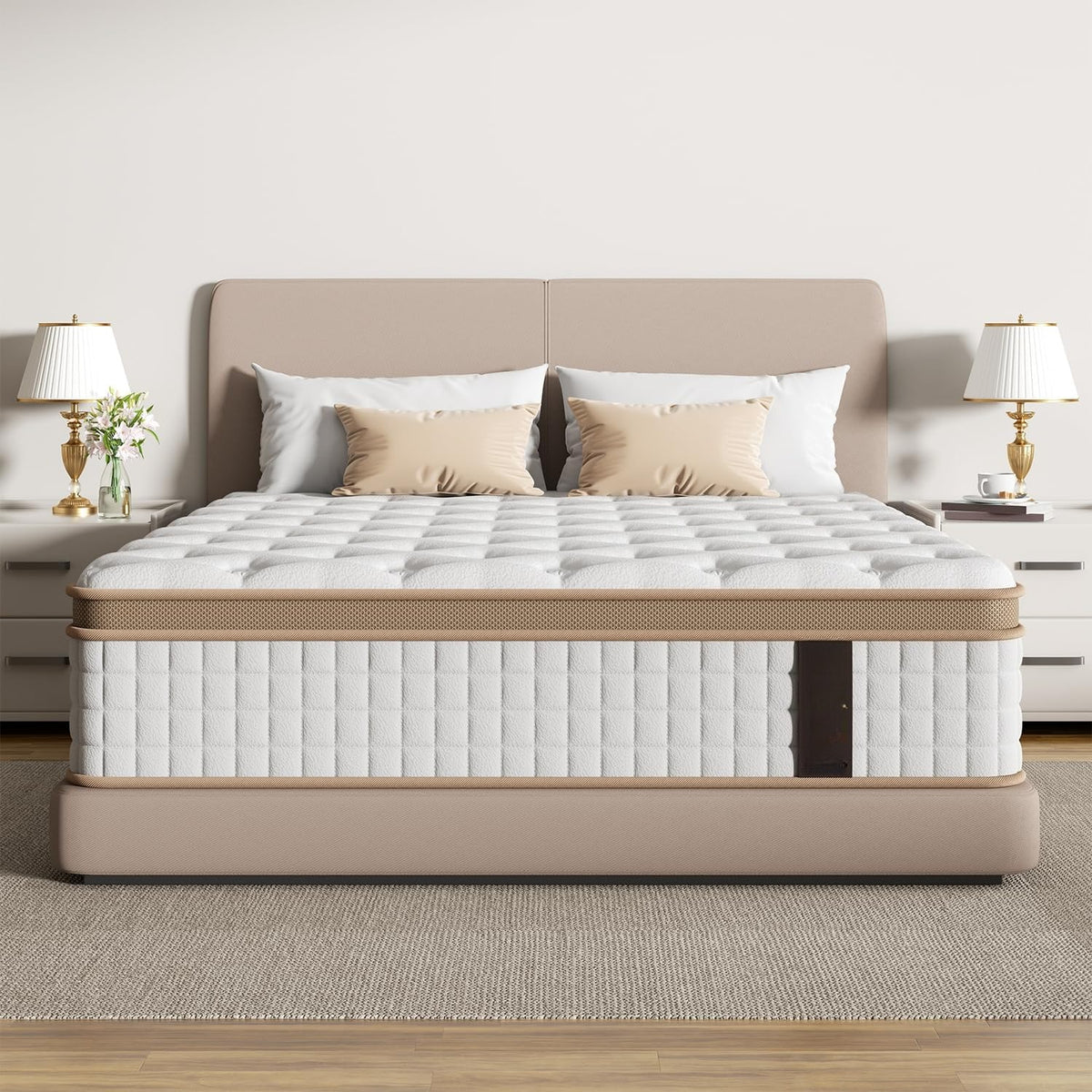Queen 12" Cooling Medium‑Firm Hybrid Mattress