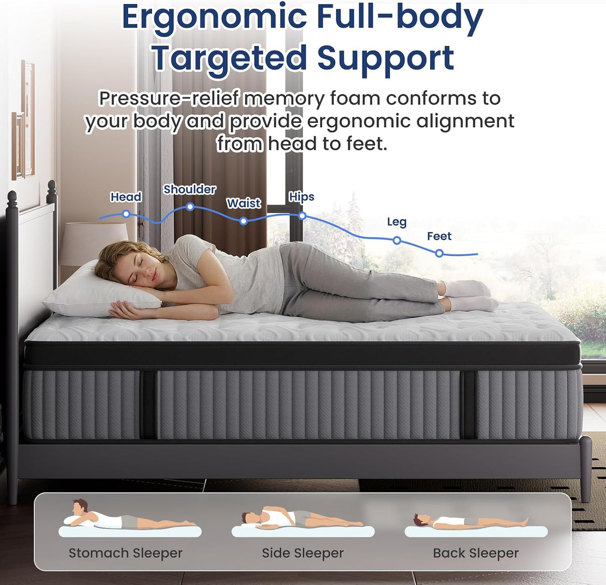 12" Queen Firm Hybrid Mattress
