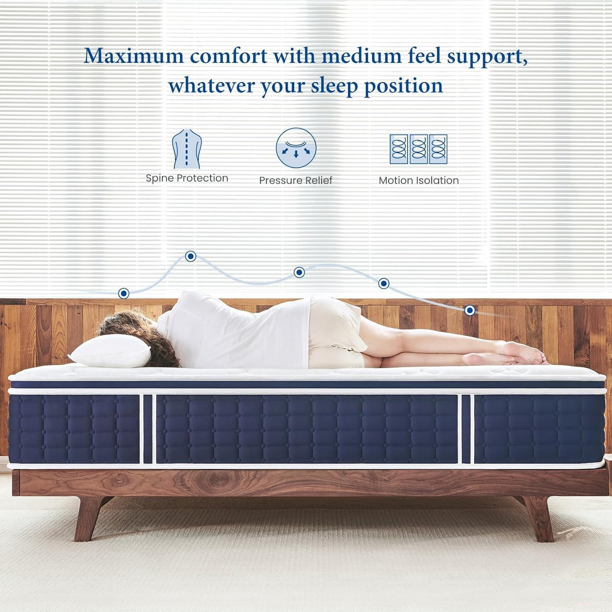 12" Queen Medium Firm Hybrid Mattress