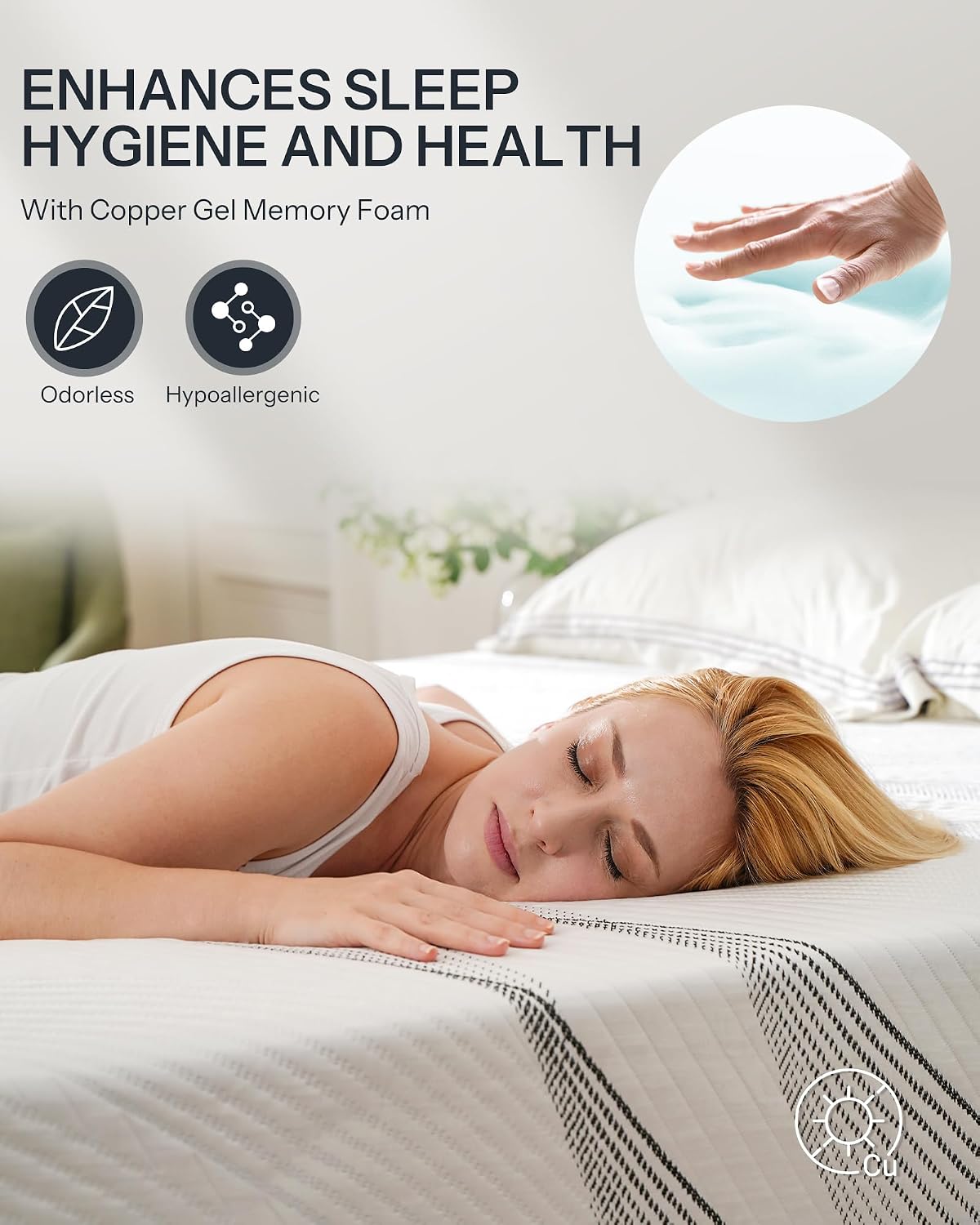 14" King Plush Copper‑Gel Hybrid Mattress