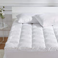 Twin White Cooling Cotton Mattress Topper