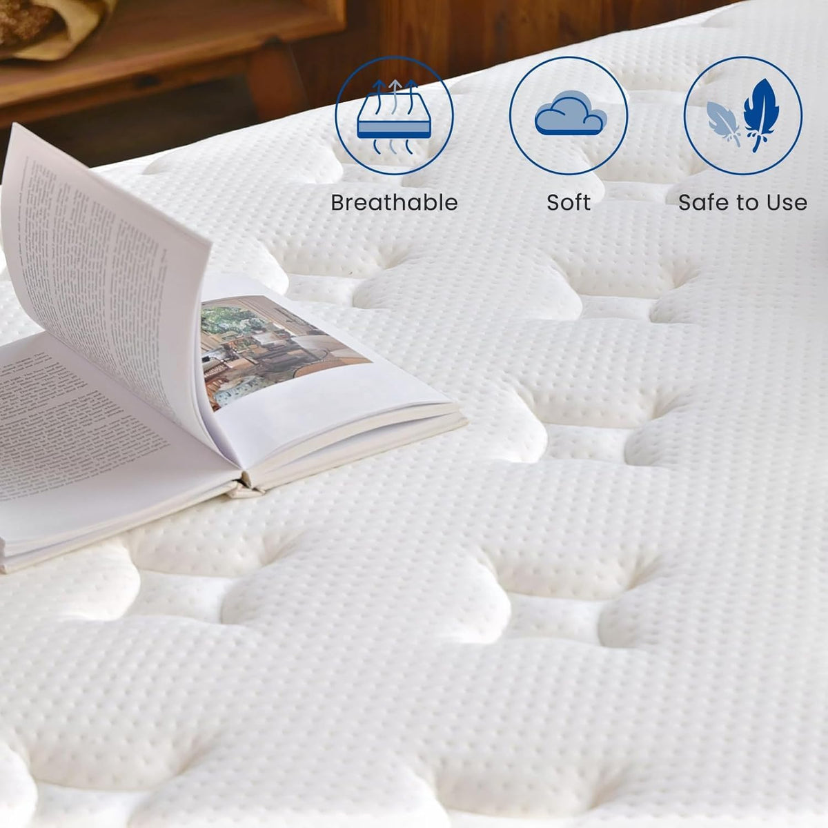 12" Queen Medium Firm Hybrid Mattress