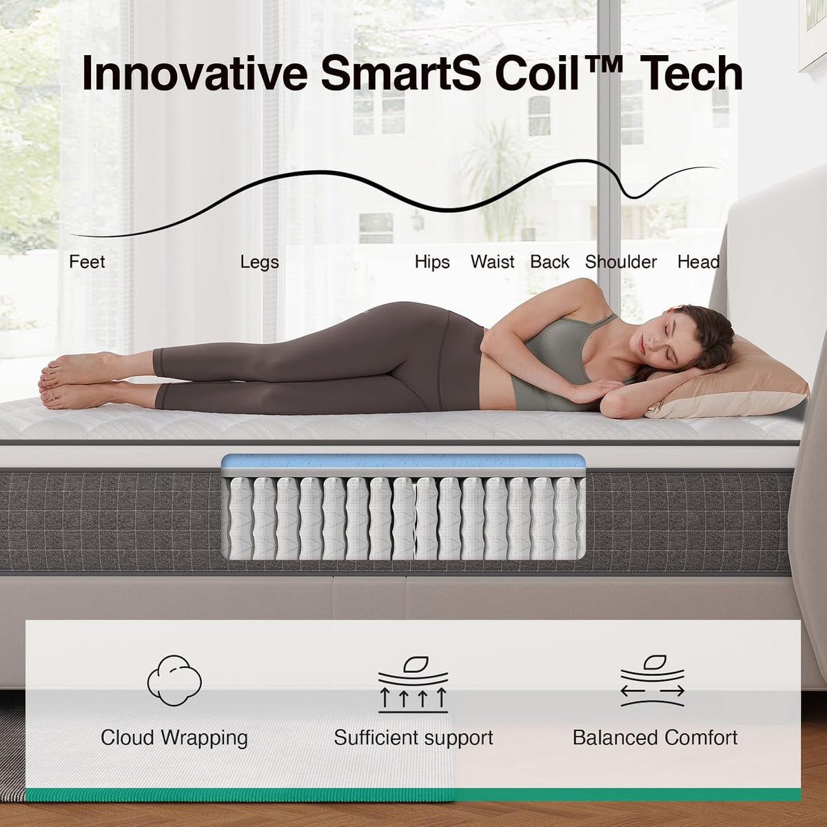 12 Inch Full Size Gel Hybrid Mattress