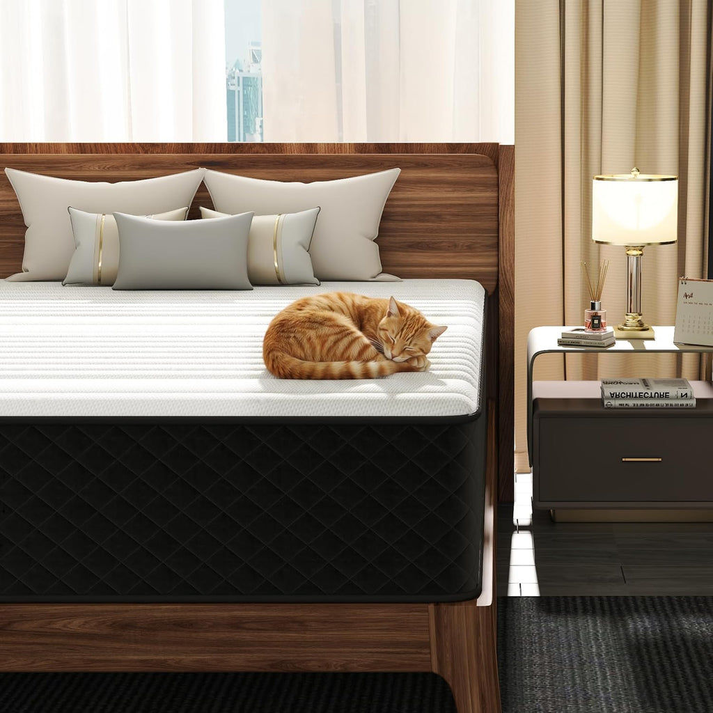 12" Queen Cooling‑Gel Hybrid Mattress