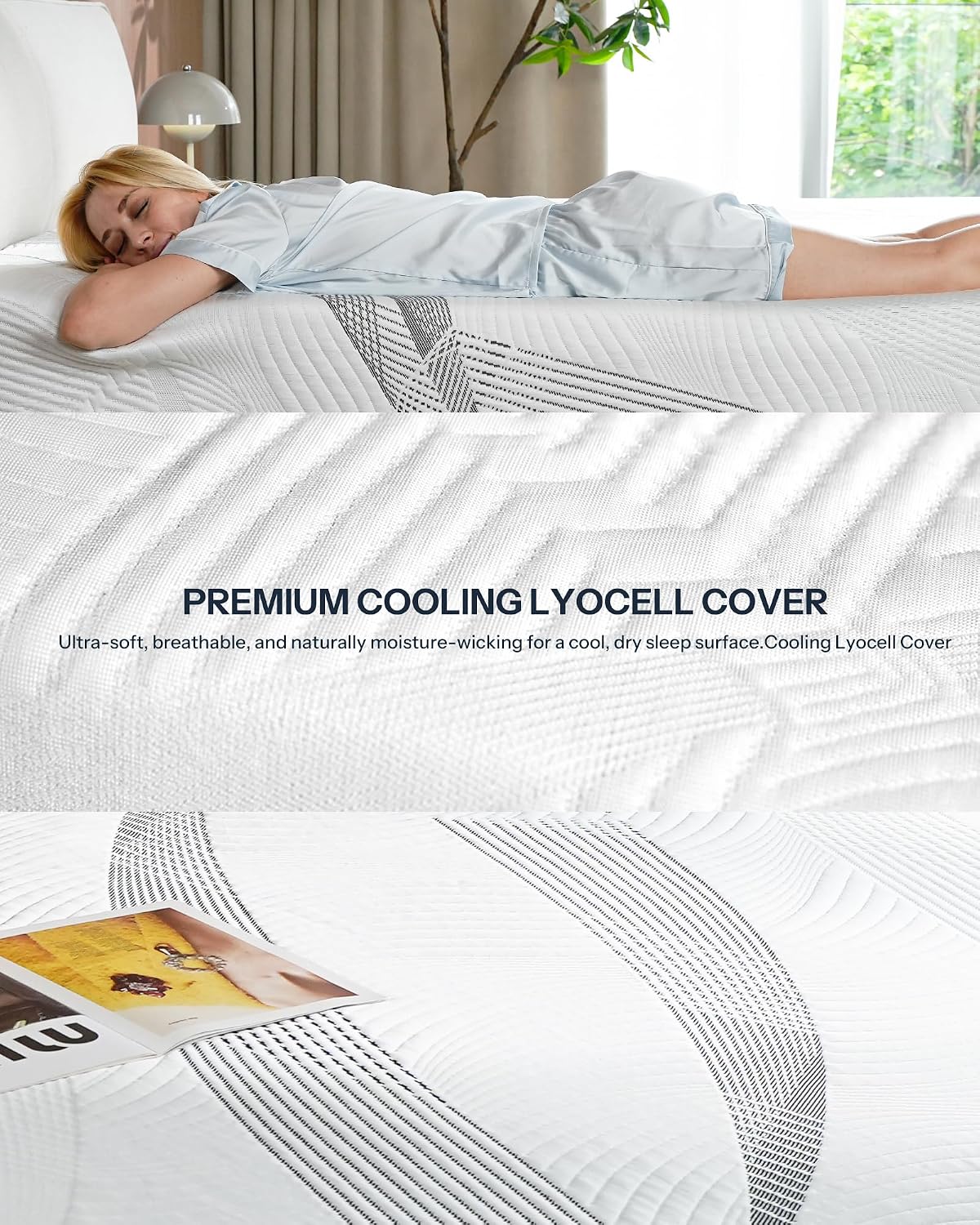 14" Full Plush Bamboo‑Charcoal Hybrid Mattress