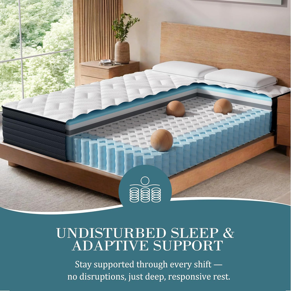 14" Queen Cooling Hybrid Mattress