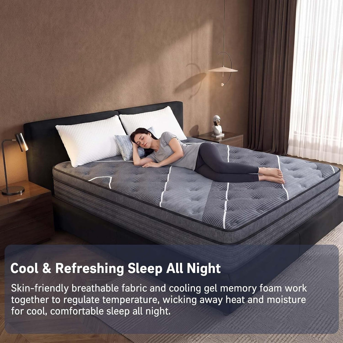 12 Inch Queen Size Luxury Medium Firm Hybrid Mattress