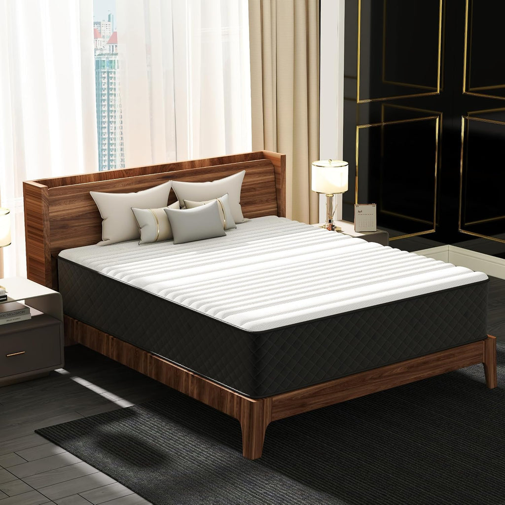 12" Queen Cooling‑Gel Hybrid Mattress