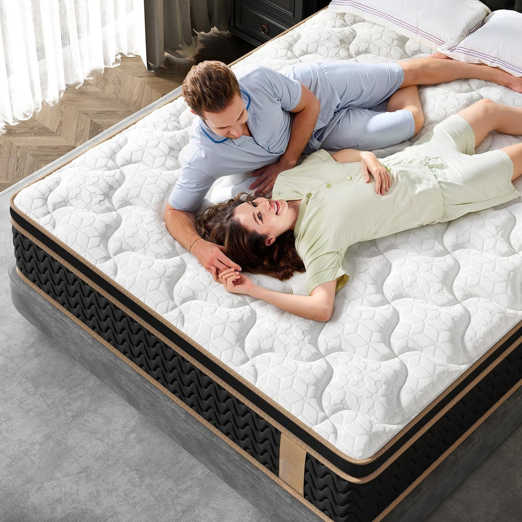 Queen 12" Cooling 7‑Zone Hybrid Pocket Spring Mattress