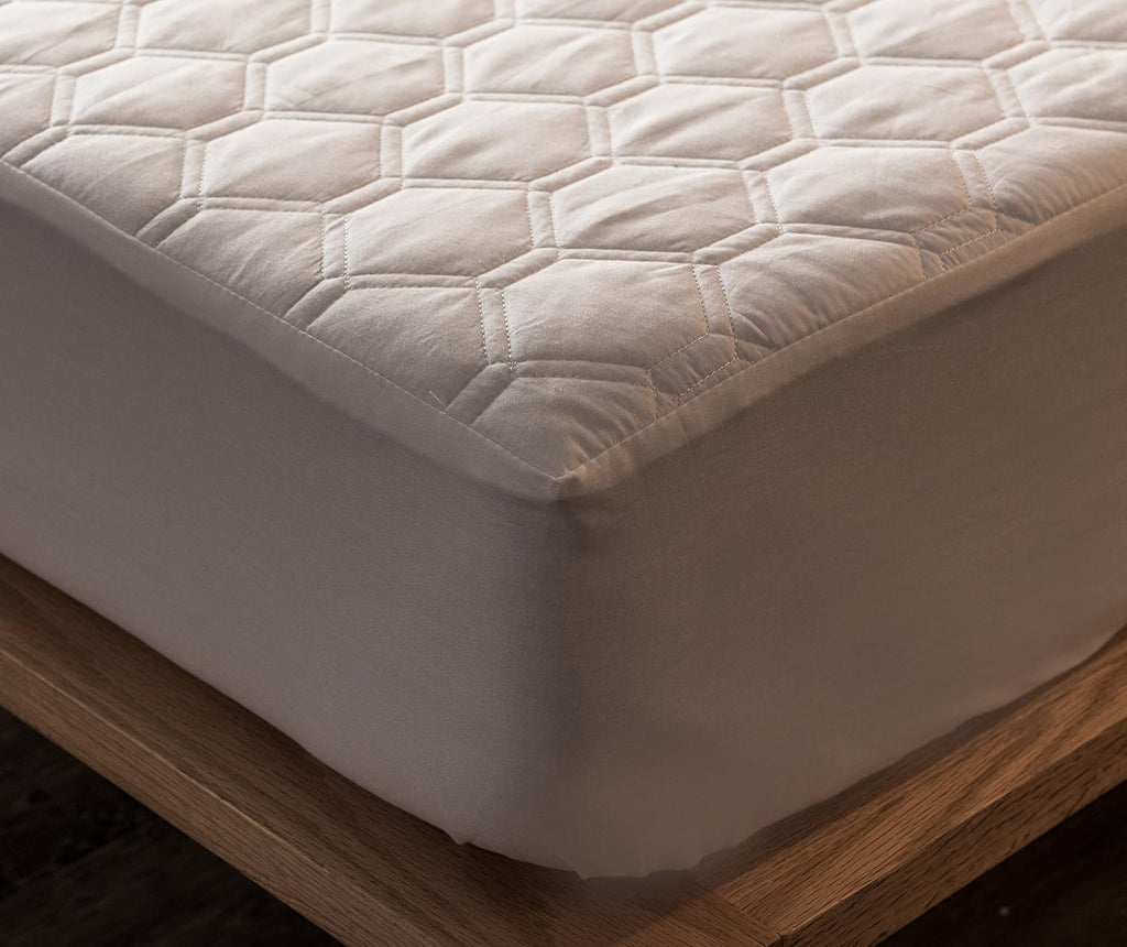 Queen Cooling Quilted Cotton Mattress Pad