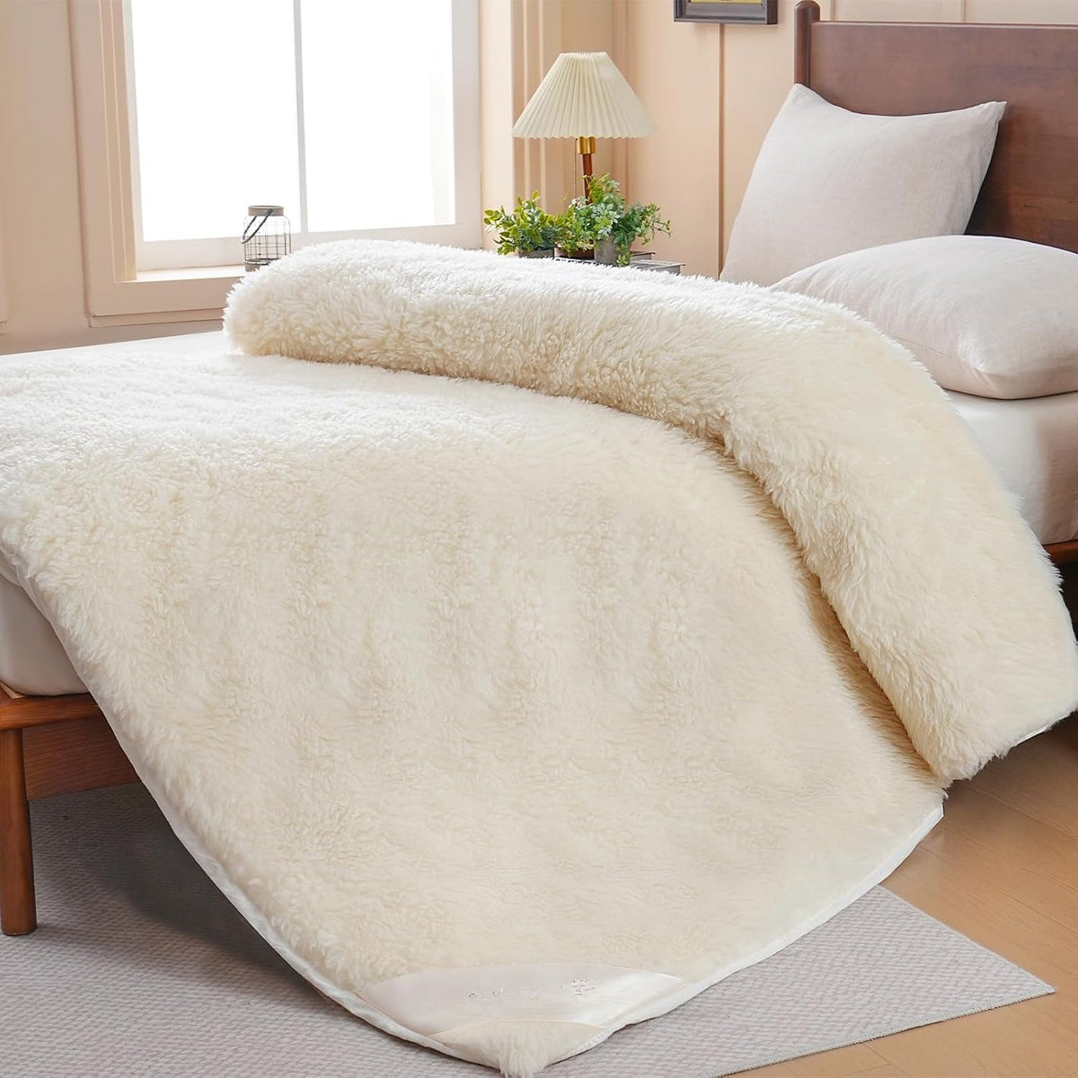 Queen Merino Wool Mattress Topper 550‑600GSM
