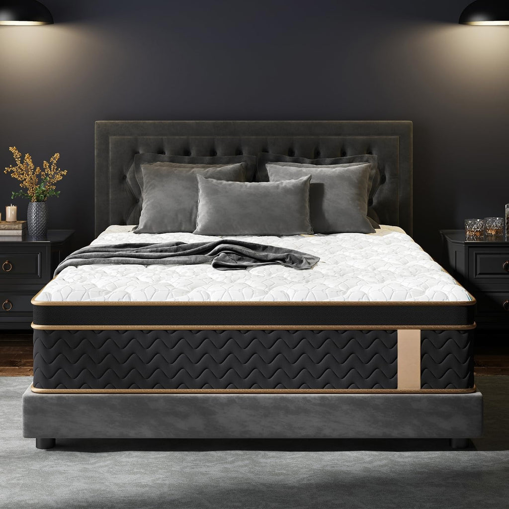 Queen 12" Cooling 7‑Zone Hybrid Pocket Spring Mattress