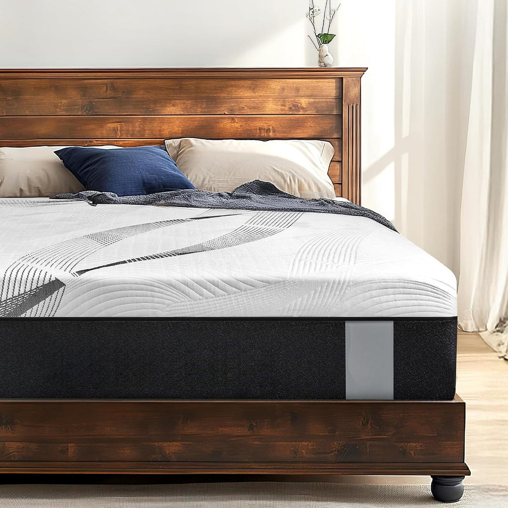 14" Full Plush Bamboo‑Charcoal Hybrid Mattress
