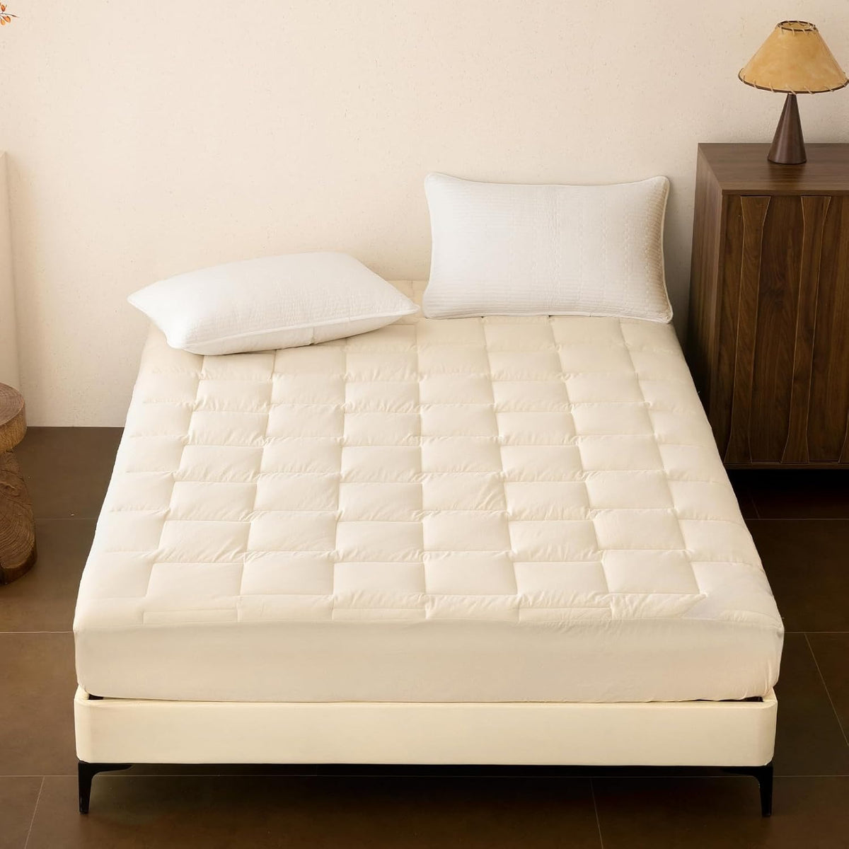 Twin Off‑White Australian Wool Mattress Pad 200GSM