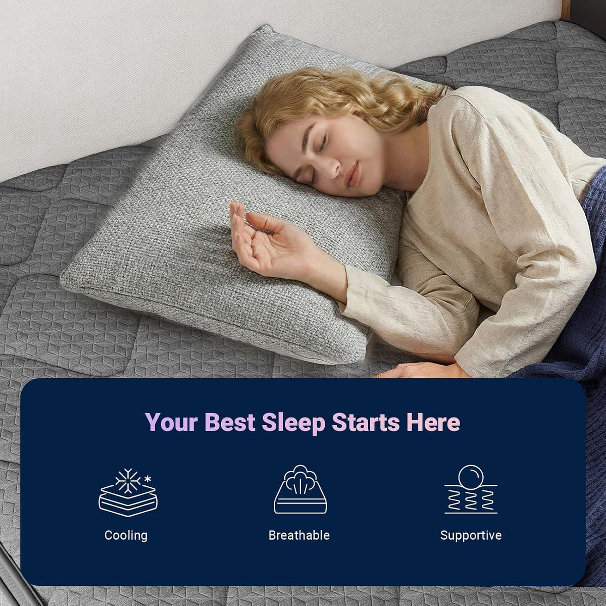 10 Inch Queen Medium Firm Hybrid Mattress